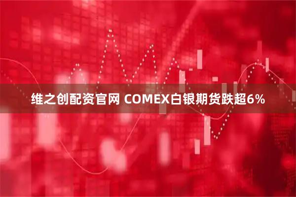 维之创配资官网 COMEX白银期货跌超6%