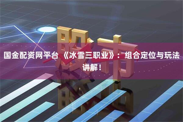 国金配资网平台 《冰雪三职业》:组合定位与玩法讲解!